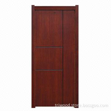 Exquisite Interior Composite Wood Door with Natural Wood Veneer and Environment-friendly Painting